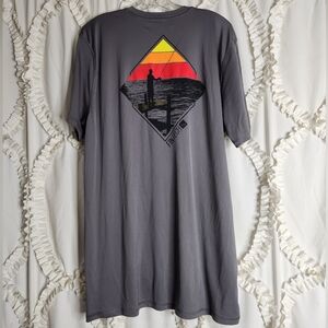 Fintech Dock Life Sun Defender UV T-Shirt Gray Outdoors Size XXL
